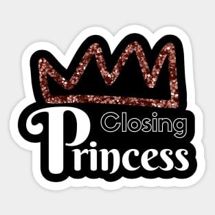 Closing Princess Sticker